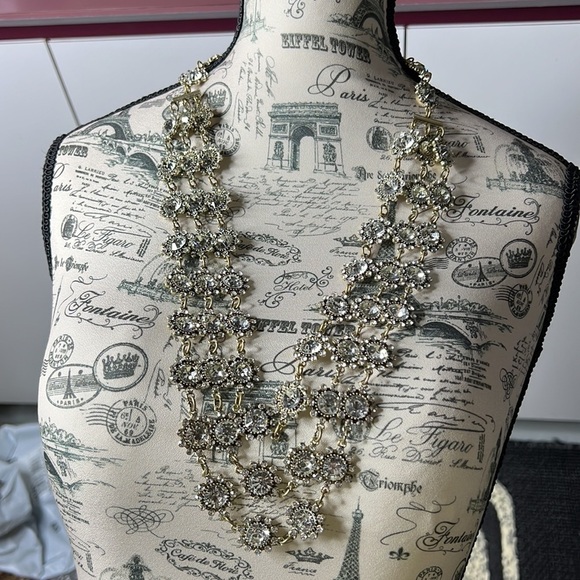 Layered Bohemian Bronze Statement Necklace - Picture 7 of 9